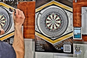 Na zdjęciu tarcza do gry.