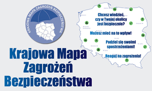 Baner Krajowa Mapa Zagrożeń Bezpieczeństwa,