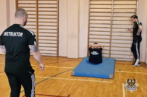 Na zdjęciu uczestnicy olimpiady klas policyjnych.