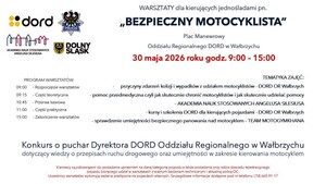 Plakat Bezpieczny motocyklista