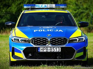 Na zdjęciu nowy radiowóz policji BMW