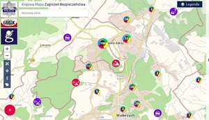 Baner Krajowa Mapa Zagrożeń Bezpieczeństwa.