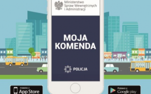 Bez wyjścia z domu dowiedz się więcej. Zainstaluj aplikację "Moja Komenda" i korzystaj z niezbędnych informacji