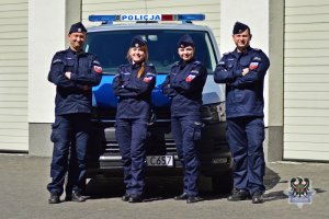 Na zdjęciu policjanci prewencji wałbrzyskiej komendy.