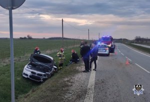 Na zdjęciu ogólny zarys miejsce kolizji drogowej w Starym  Julianowie.