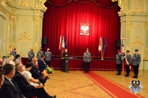 Na zdjęciu przemawia jego ekscelencja Biskup Diecezji Świdnickiej dr Adam Bałabuch.