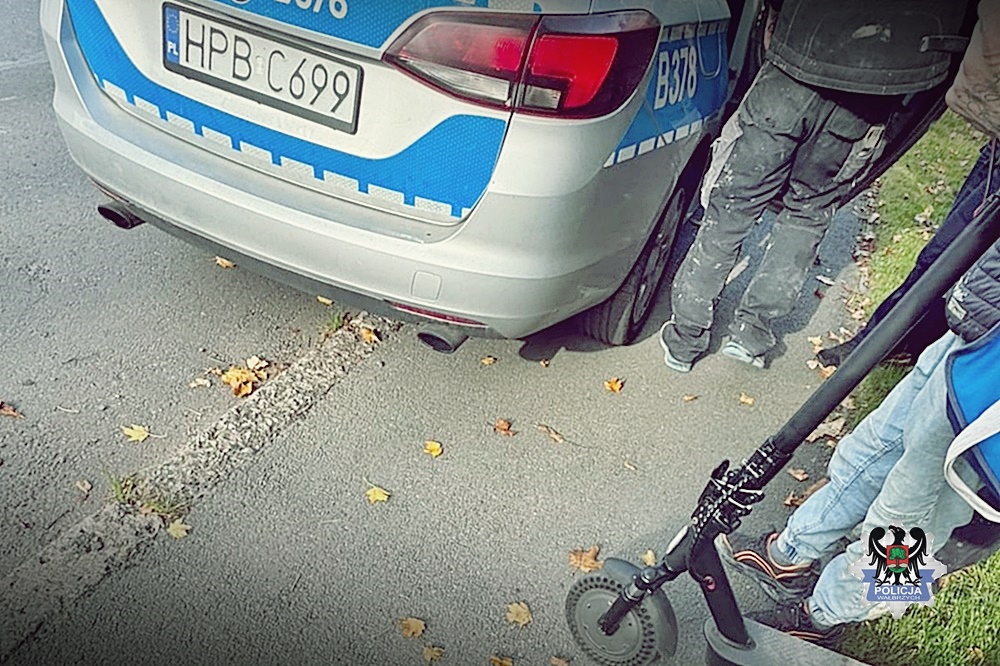 Mandat dla pijanego kierowcy hulajnogi w Wałbrzychu