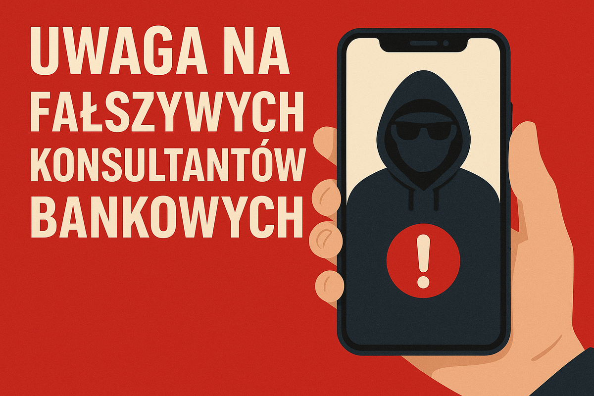Ostrzeżenie policji przed oszustami podszywającymi się pod bankowców